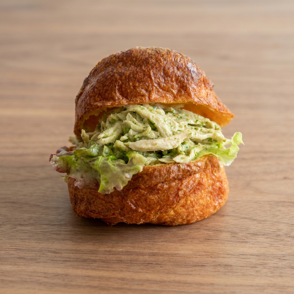 ポップオーバーサンド チキンバジルマヨ