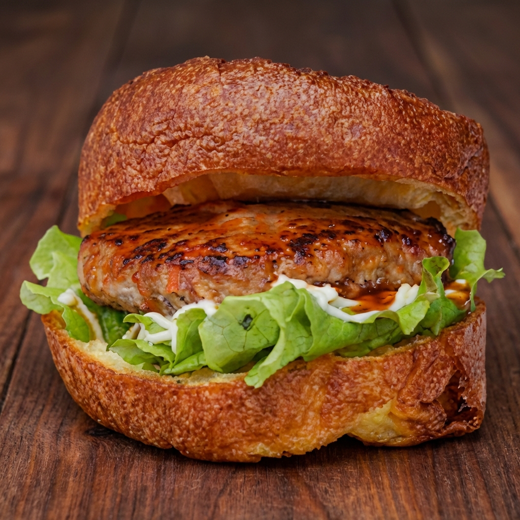 豆腐ハンバーグのポップオーバーサンド