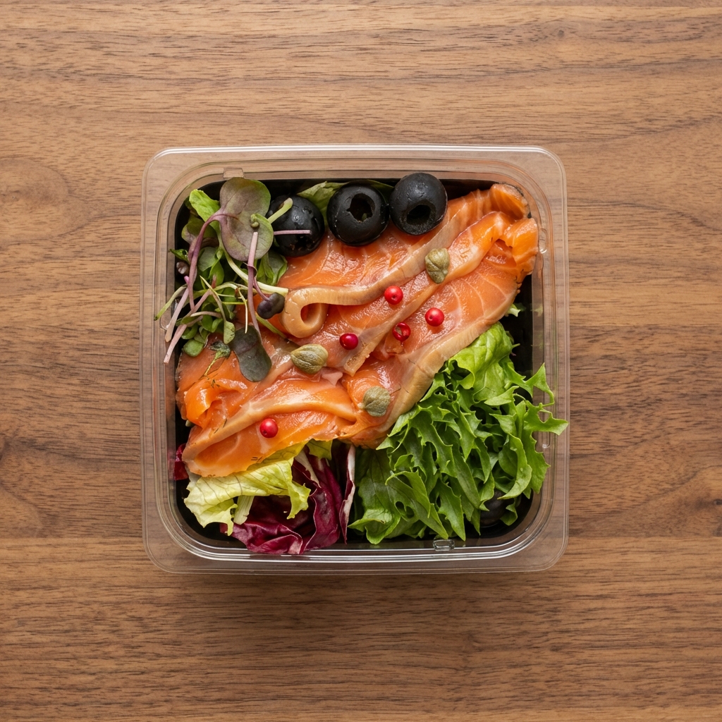 サーモンマリネのサラダ